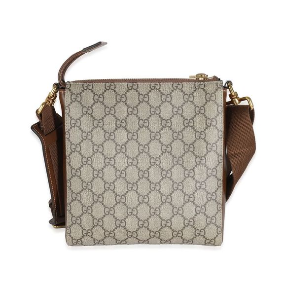 Gucci Beige GG Supreme Small Messenger Bag - Picture 2 of 6